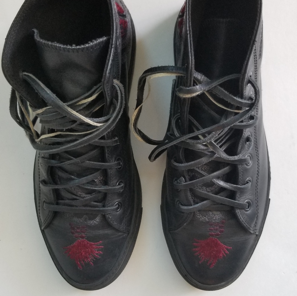 Gucci Dragon Black and Red Boots
